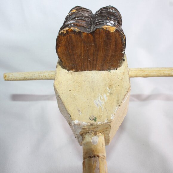 Antique Victorian Horse Stick Toy on Wheels 20.5 in Tall - Picture 12 of 14